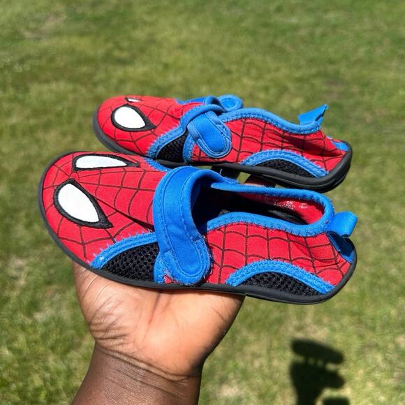 Disney Marvel Spiderman Toddler Boy‎ Swim Shoes Size 10 - Picture 11 of 12